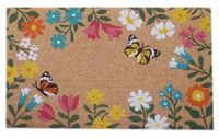 Doormat - Flowers & Butterflies - 45x75cm