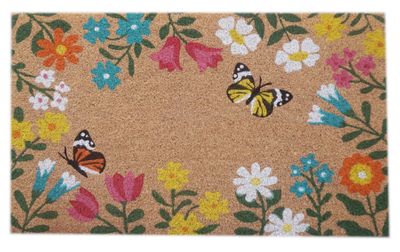Doormat - Flowers & Butterflies - 45x75cm