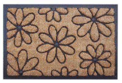 Doormat - Moulded Mat Daisy Design - 40x60cm