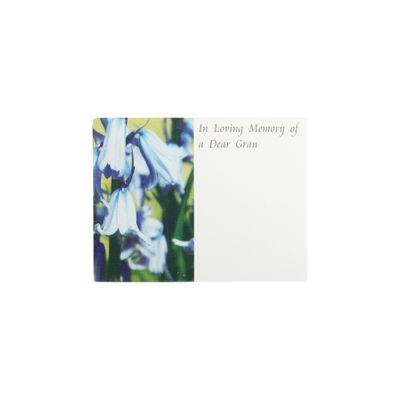Small Card - In Loving Memory - Dear Gran - Pk 50