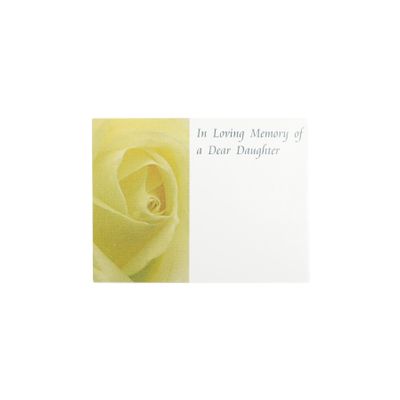 Small Card - In Loving Memory - Dear Daughter - Pk 50