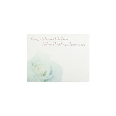 Small Card - Silver Wedding - Pk 50