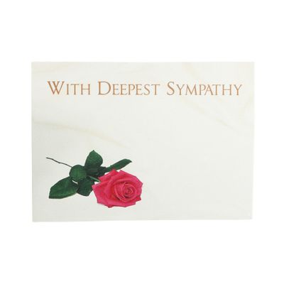 Large Card - With Deepest Sympathy  - Pk6