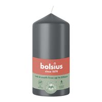 Bolsius Essentials Pillar Candle - 120 x 58mm - Stormy Grey