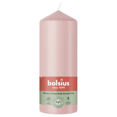 Bolsius Essentials Pillar Candle - 150 x 58mm - Misty Pink