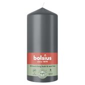 Bolsius Essentials Pillar Candle  - 130 x 68mm - Stormy Grey