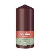 Bolsius Essentials Pillar Candle  - 130 x 68mm - Velvet Red