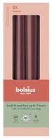 Bolsius Essentials Tapered Candles 245 x 24mm- Box 8 - Velvet Red 
