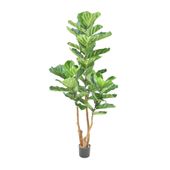  Deluxe Fiddle Leaf Tree  Potted - 50 Lvs - Green - 6Ft