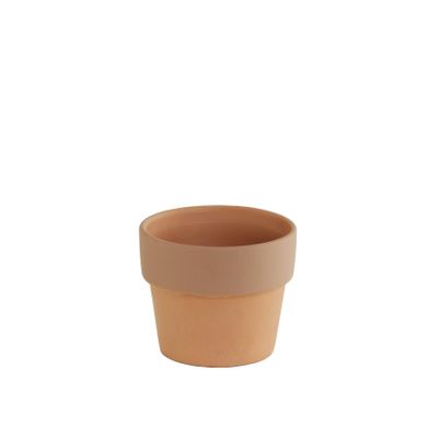 Terracotta Pot Brown Rim 7cm