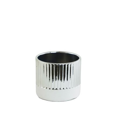 Silver and White CYL 7 cm