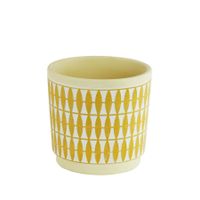 pot Diamond 12 Yellow White