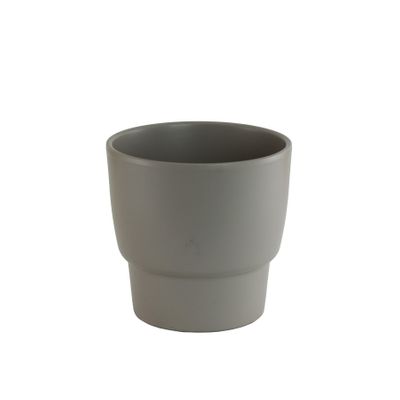 Grey Ceramic Pot - Small Base 13cm