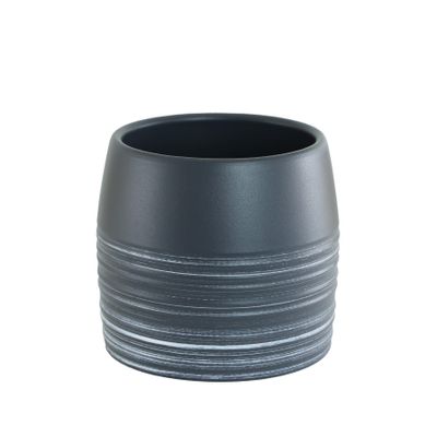Grey/White Ceramic Pot 14cm