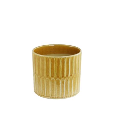 Orange Embossed Pot 11.5cm