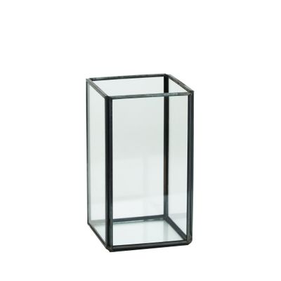 Framed Glass Vase 13.5cm Square
