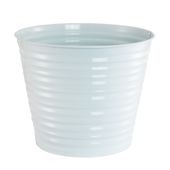 Zinc White Bucket Ribbed 20.5cm