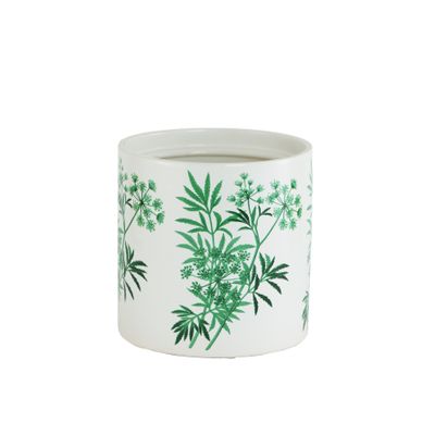 Ceramic Pot Parsley White 13.5cm