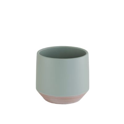 Terracotta base grey pot 9cm