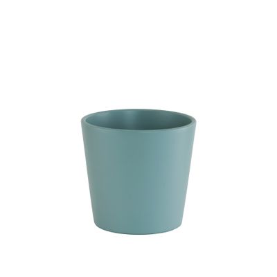 Teal Ceramic pot (Matt) 13cm