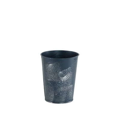 Snowflake tin blue/silver 12.5cm