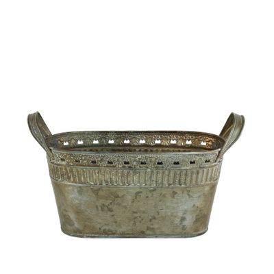 Galvanised Wash pot Oval Copper