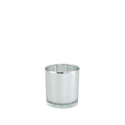 Mirrored Mercury ?Glass Silver 6cm