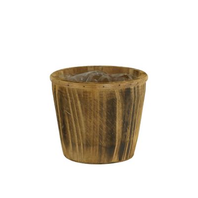 Netlo Wooden Brown Planter 11x15x13