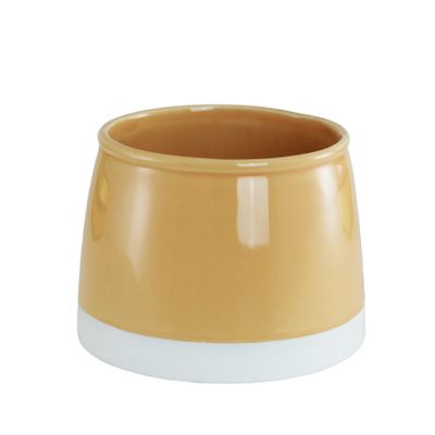 Large Ceramic 2 Tone White + Orange