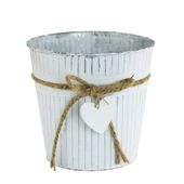 Whit Washed Bucket Rope with Heart detail