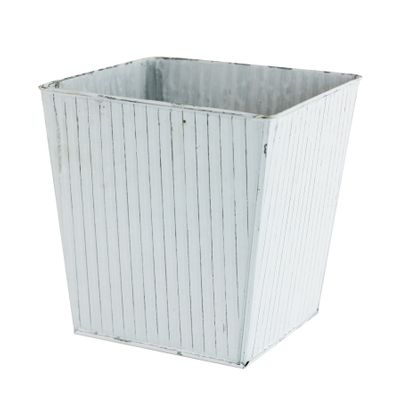 Square Zinc White Wash Bucket