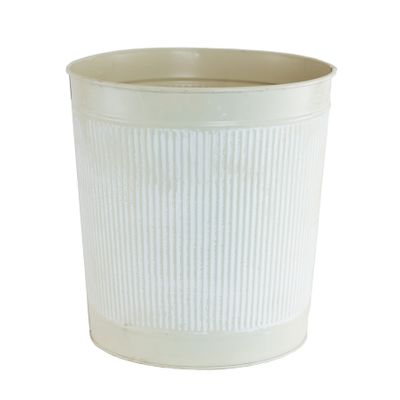 Zinc Cream Bucket 23cm