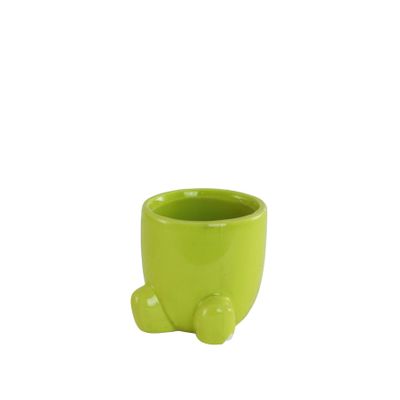 Green Half Bear Ceramic 