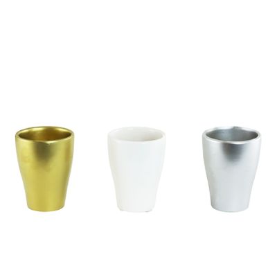 Pot set of 5 assorted colours 9cm