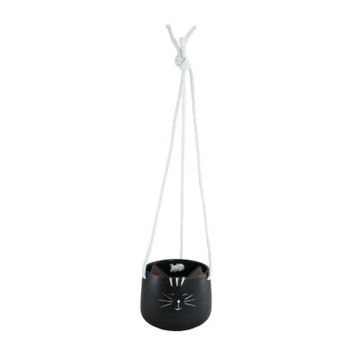 Hanging Cat Pot Black