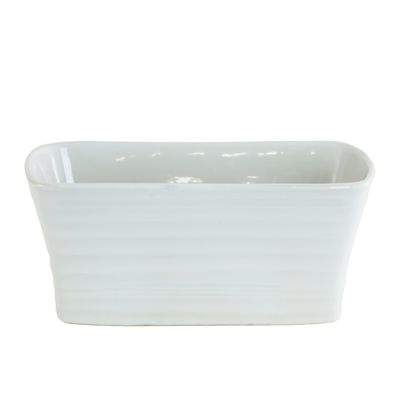 Oval Planter White