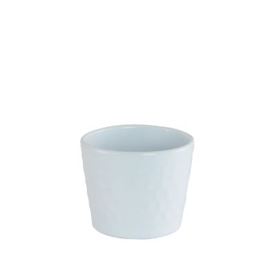 Gloss White Dimpled Ceramic 9cm 