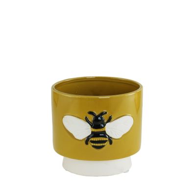 Yellow bee ceramic 12.5cm