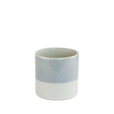 2 tone grey/white ceramic 12cm