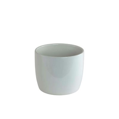 Gloss white rounded ceramic 9cm