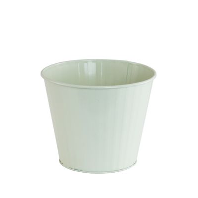 Lined cream zinc bucket