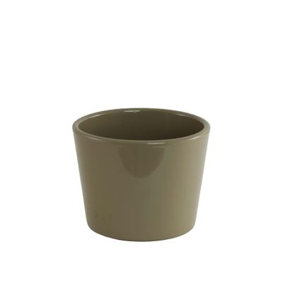 Gloss brown ceramic 9cm