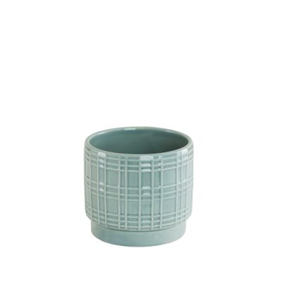 Light green check 9cm