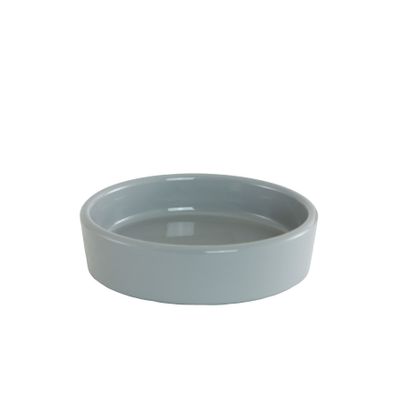 Gloss grey plate ceramic