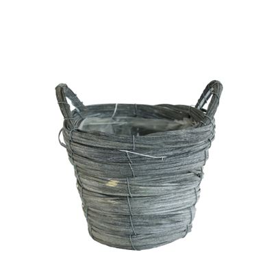 Basket pale grey with ears
