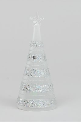 20cm Glass Tree w lights