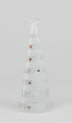 28cm Glass Tree w Light