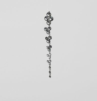 17cm Gem Icicle Decoration Pewter