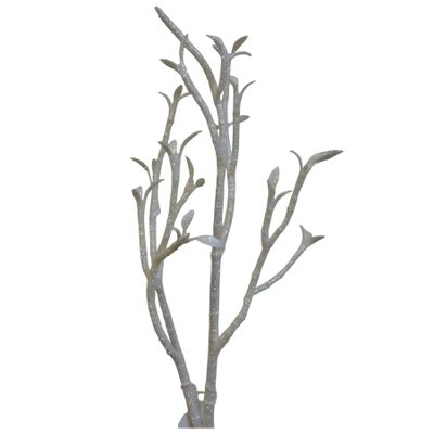 72cm Glitter Branch Spray White