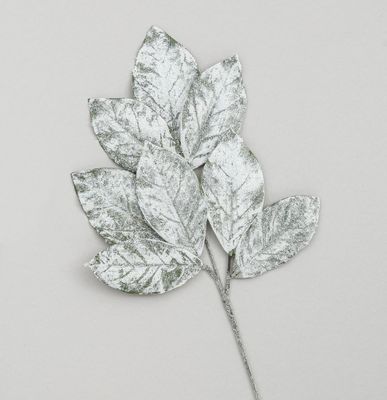 82cm Snow Magnolia Leaf Spray